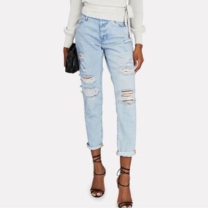 Frame Le Garcon Distressed Jeans